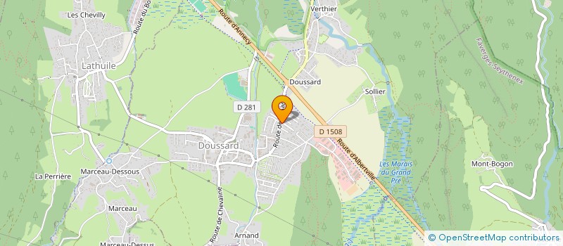 localisation de l'entreprise SCA LES FINS  DOUSSARD