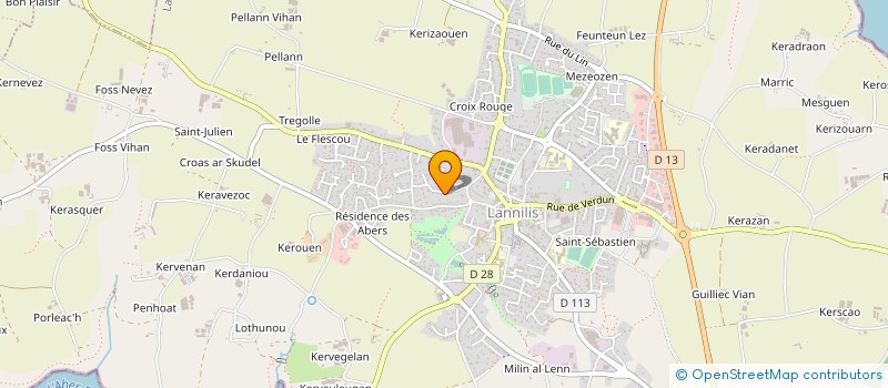 localisation de l'entreprise SCA LES RENARDIERES  LANNILIS