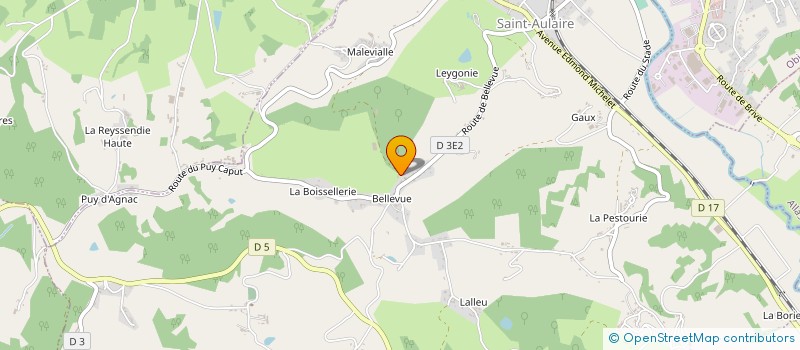 localisation de l'entreprise SCA LES VERGERS DU LIMOUSIN  SAINT-AULAIRE