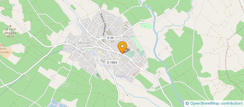 localisation de l'entreprise SCA LES VIGNERONS DE L'OCCITANIE  SERVIAN