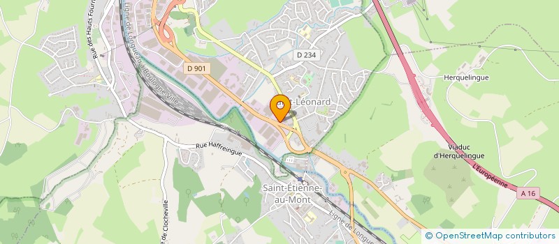 localisation de l'entreprise SCA PEINTURE  SAINT-LEONARD