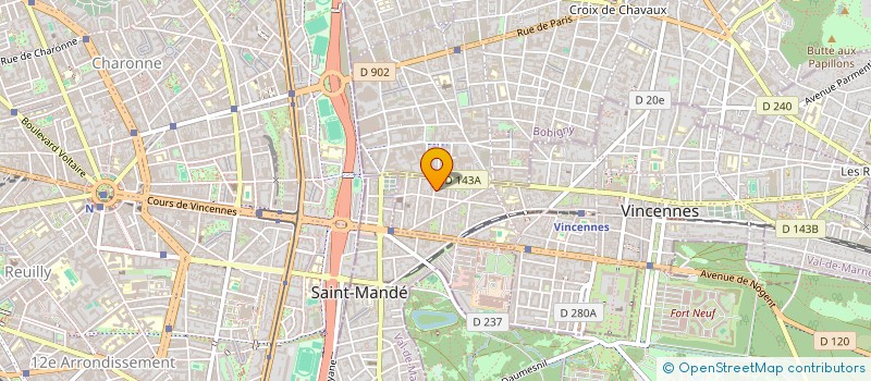 localisation de l'entreprise SCA PHARMA à VINCENNES