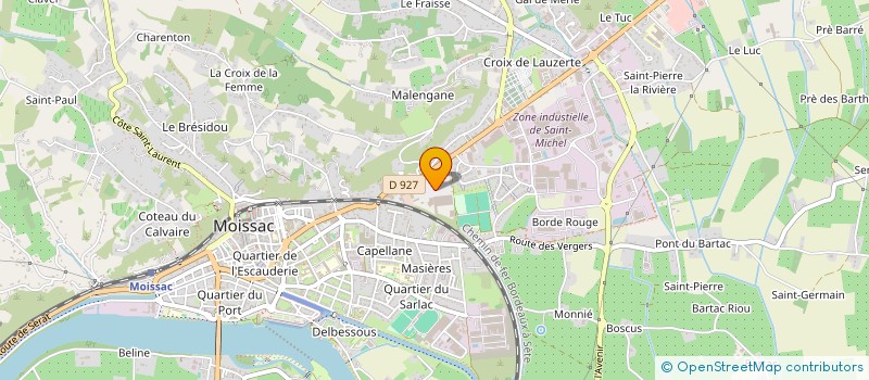 localisation de l'entreprise SCA QUERCY PRIMEURS à MOISSAC