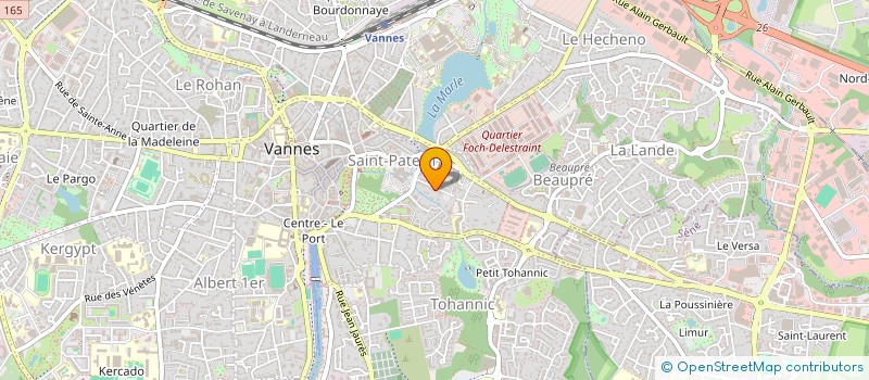 localisation de l'entreprise SCA RESIDENCE JOSEPH LOTH à VANNES
