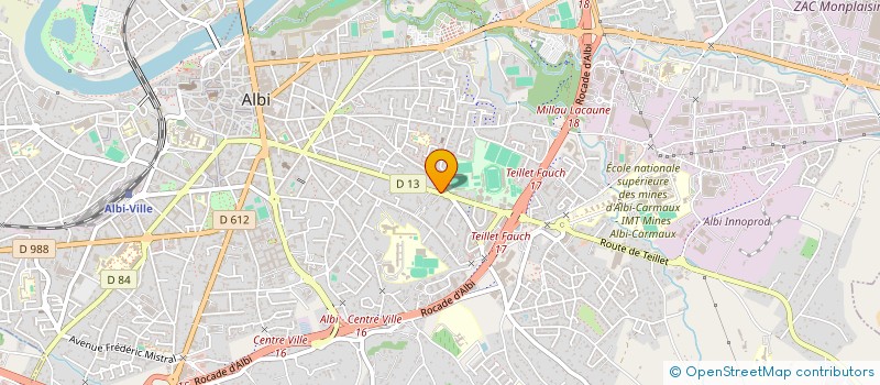 localisation de l'entreprise SCA  SPORTING CLUB ALBIGEOIS FEMININ à ALBI