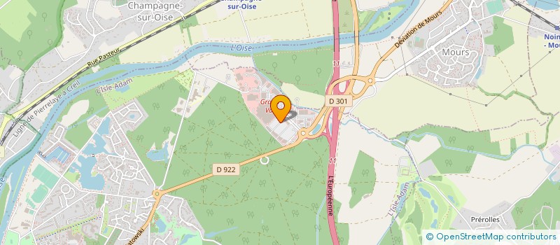 localisation de l'entreprise SCA SUB  L'ISLE ADAM