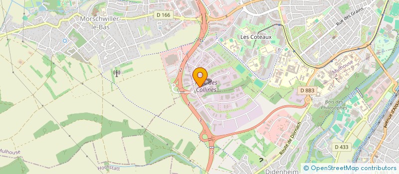 localisation de l'entreprise SCA TRIADE à MULHOUSE