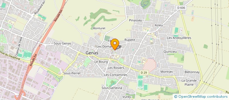 localisation de l'entreprise SCAB  GENAS