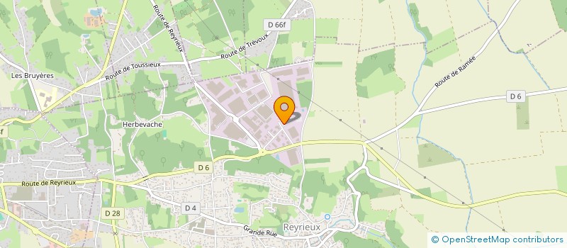 localisation de l'entreprise SCAB REYRIEUX à REYRIEUX