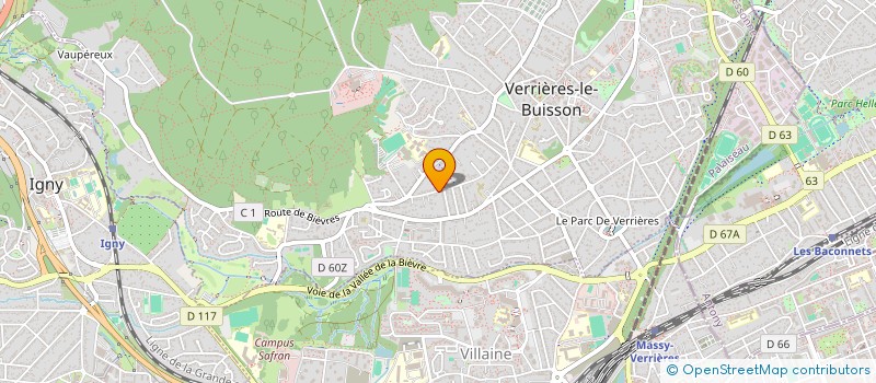 localisation de l'entreprise SCABAX à VERRIERES-LE-BUISSON