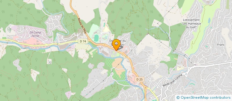 localisation de l'entreprise SCAC AZUR à SAINTE-MAXIME