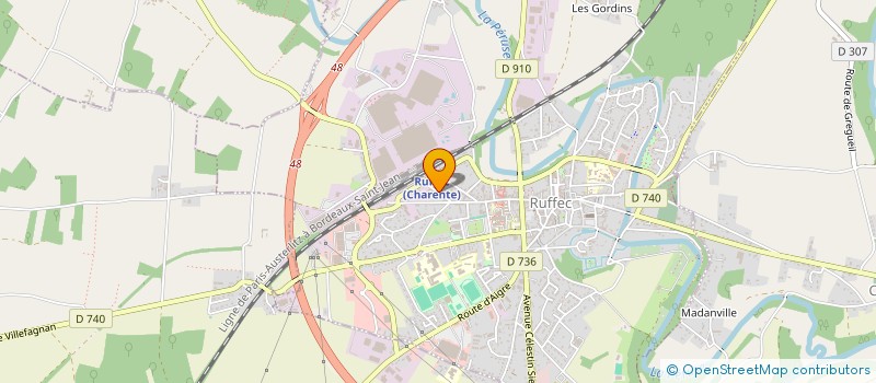 localisation de l'entreprise SCACHAP EXPANSION à RUFFEC