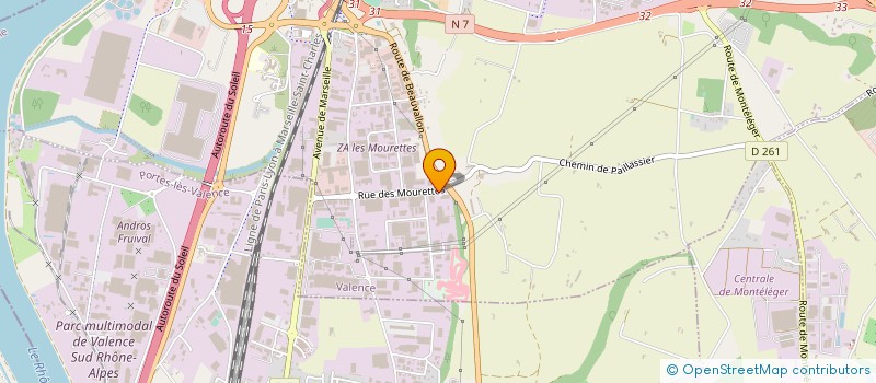 localisation de l'entreprise SCADERIS à VALENCE