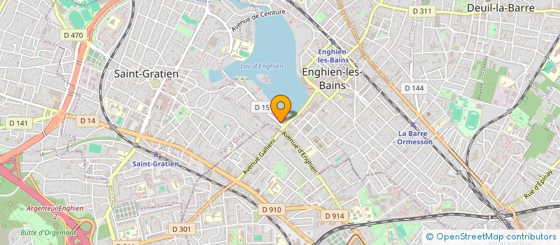 localisation de l'entreprise SCADJ à ENGHIEN-LES-BAINS