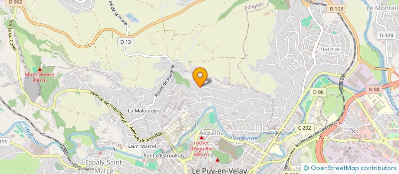 localisation de l'entreprise SCAE à AIGUILHE