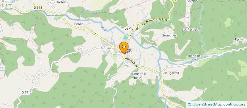 localisation de l'entreprise SCAE à MASSAT