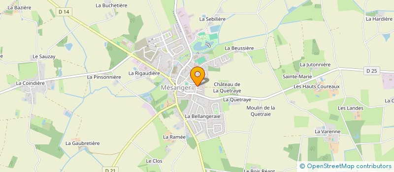 localisation de l'entreprise SCAF  MESANGER