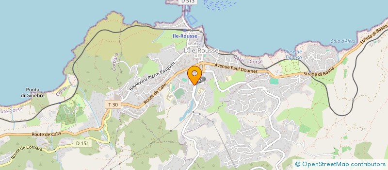 localisation de l'entreprise SCAF à L'ILE-ROUSSE