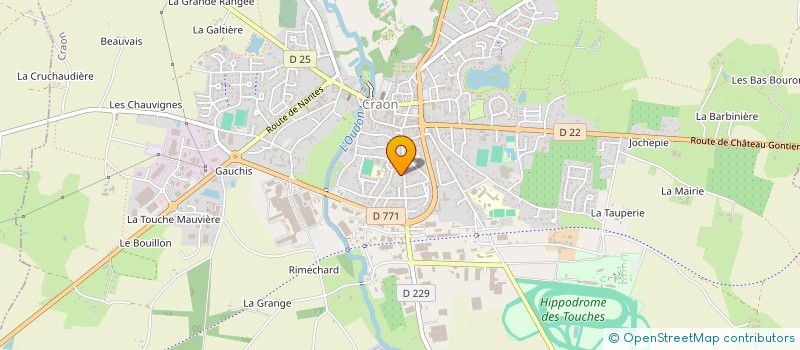 localisation de l'entreprise SCAF HOLDING  CRAON