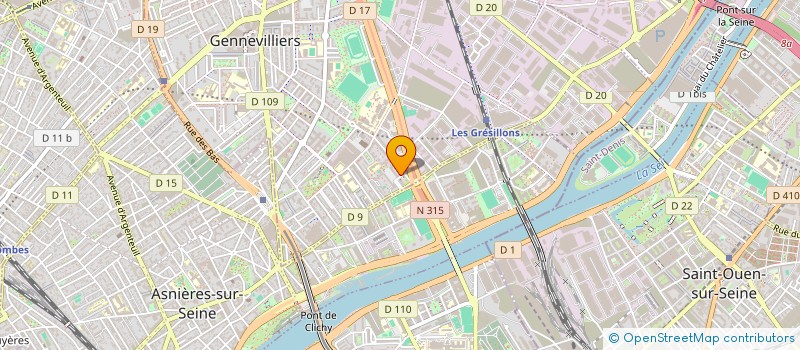 localisation de l'entreprise SCAFF TRANSPORTS à GENNEVILLIERS