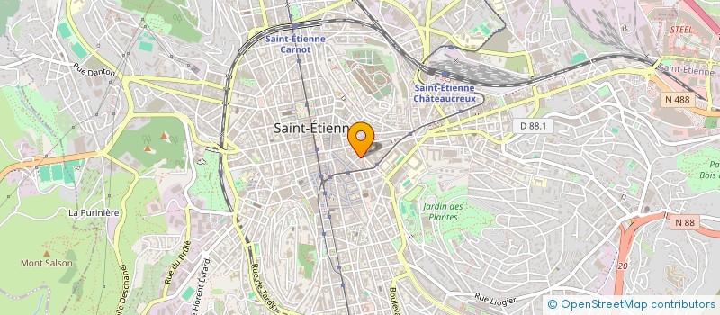 localisation de l'entreprise SCAFOLLIA à SAINT-ETIENNE