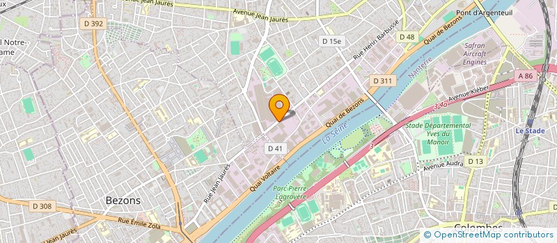 localisation de l'entreprise SCAGLIA INDEVA à ARGENTEUIL