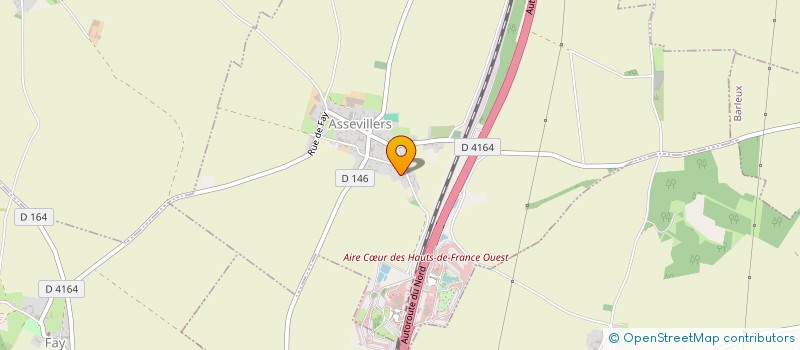 localisation de l'entreprise SCAL  ASSEVILLERS