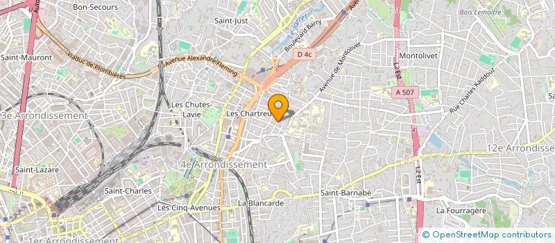 localisation de l'entreprise SCALA COMMUNICATIONS NEGOCES ET IMAGES à MARSEILLE 4EME