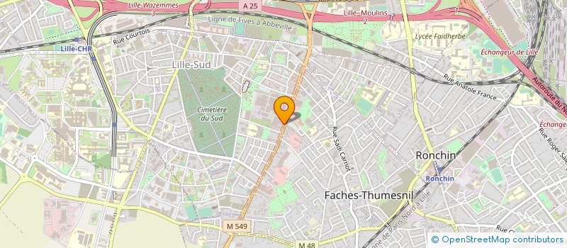 localisation de l'entreprise SCALA SA à LILLE