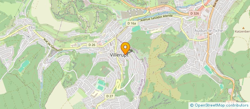 localisation de l'entreprise SCALA TOITURES PLUS  VILLERUPT