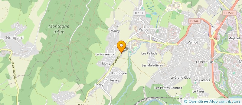 localisation de l'entreprise SCALABRINI ET CLAVEL à POISY