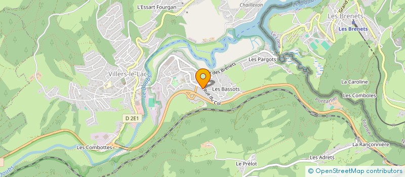 localisation de l'entreprise SCALALBINI  VILLERS-LE-LAC