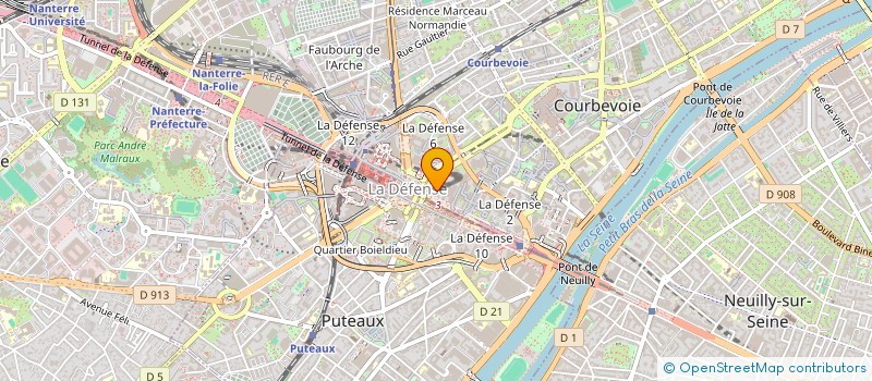 localisation de l'entreprise SCALE UP CAPITAL à COURBEVOIE