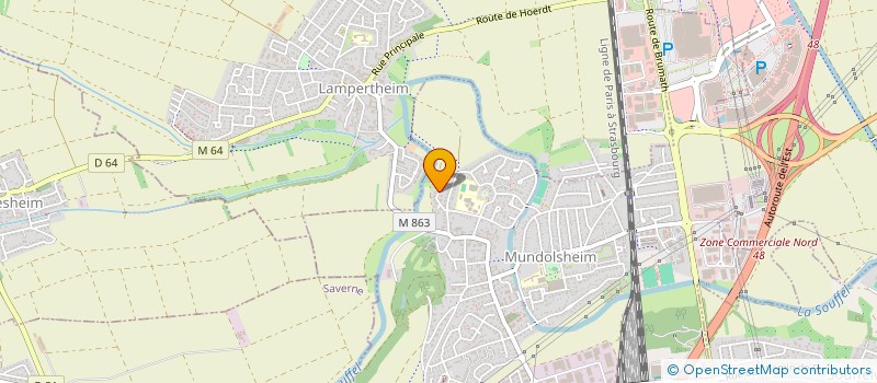 localisation de l'entreprise SCALEX  MUNDOLSHEIM