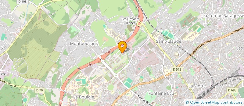 localisation de l'entreprise SCALIA à BESANCON
