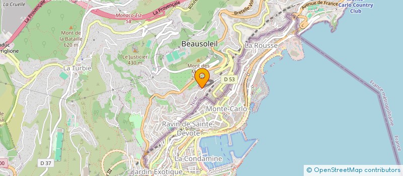 localisation de l'entreprise SCALIERO IMMO  BEAUSOLEIL