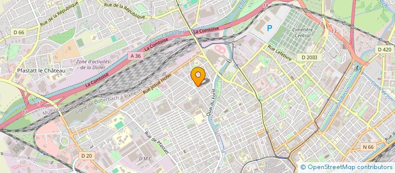 localisation de l'entreprise SCALIX  MULHOUSE