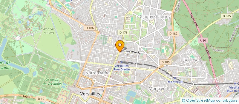localisation de l'entreprise SCALOR à VERSAILLES