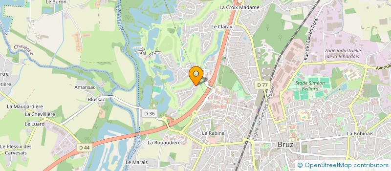 localisation de l'entreprise SCALP à BRUZ