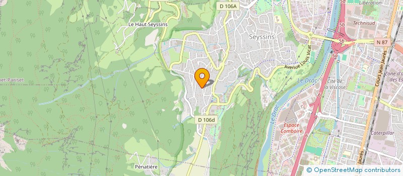 localisation de l'entreprise SCALVINONI-MORO à SEYSSINS