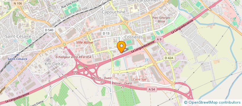 localisation de l'entreprise SCAM  NIMES