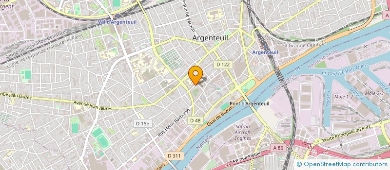 localisation de l'entreprise SCAMAC  ARGENTEUIL