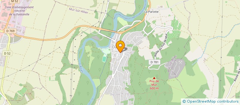 localisation de l'entreprise SCAMP  MUR-SUR-ALLIER