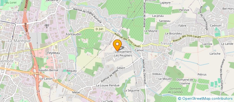 localisation de l'entreprise SCAMTO  TRESSES