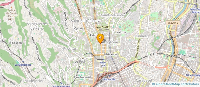 localisation de l'entreprise SCAMUZZI MANDIANG  NICE