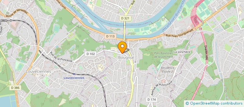 localisation de l'entreprise SCAN-IMMO  BOUGIVAL