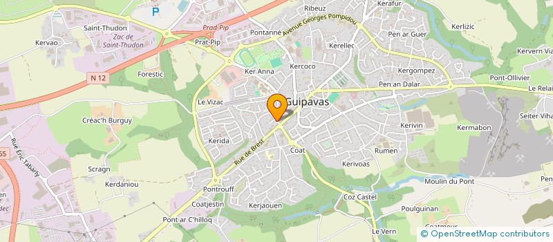 localisation de l'entreprise SCANA  GUIPAVAS