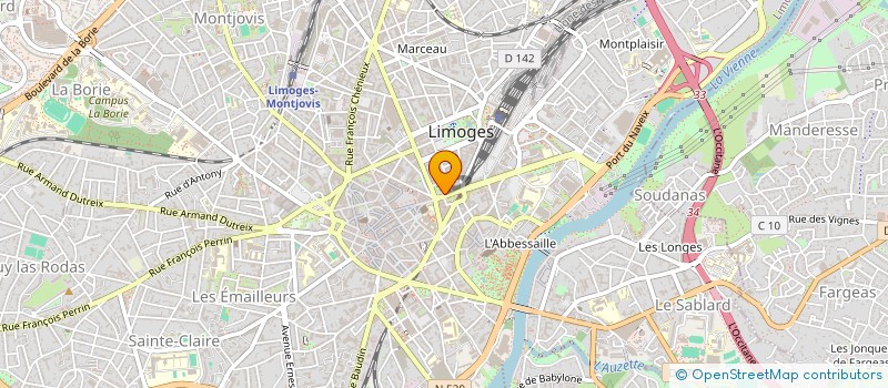 localisation de l'entreprise SCAND à LIMOGES
