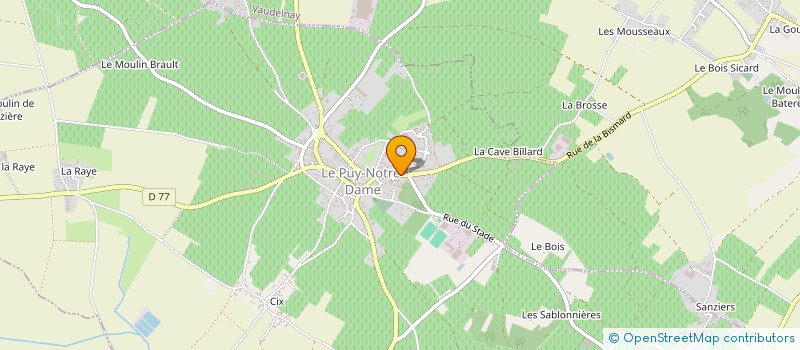 localisation de l'entreprise SCANDERE  LE PUY-NOTRE-DAME