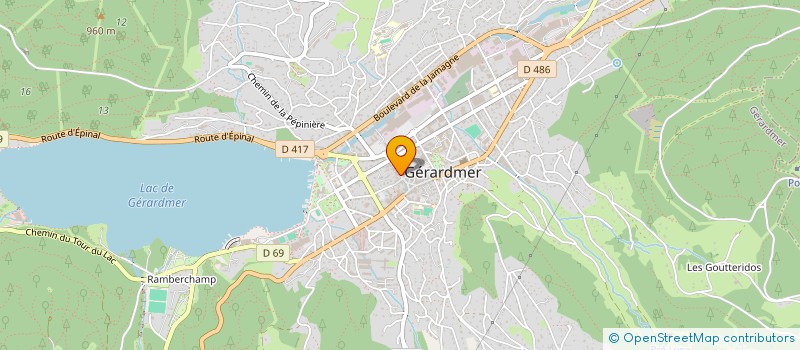 localisation de l'entreprise SCANDI-VOSGES à GERARDMER